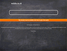 Tablet Screenshot of moloko.co.uk